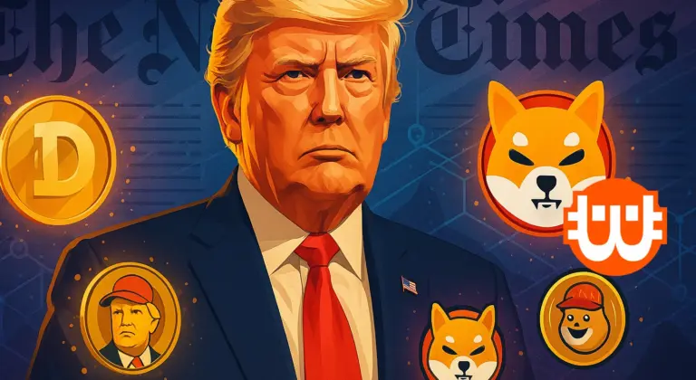 Donald Trump és a mémcoinok: gigaper a New York Times ellen