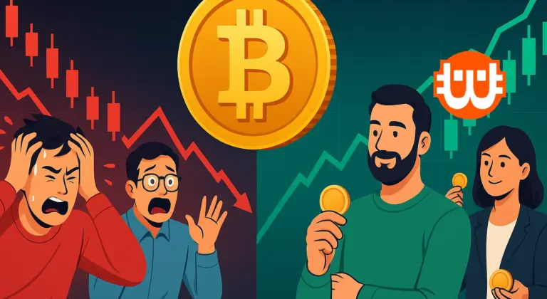 A kereskedők pánikolnak, a befektetők viszont vásárolnak – mi történik a Bitcoinnal?