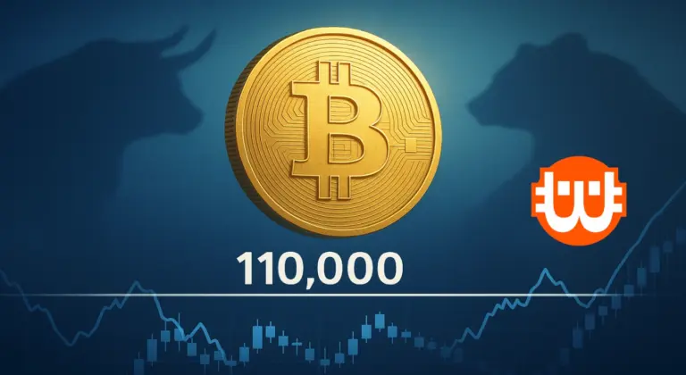 A Bitcoin árfolyam a 110.000 dolláros határon – jön a kitörés vagy a korrekció?