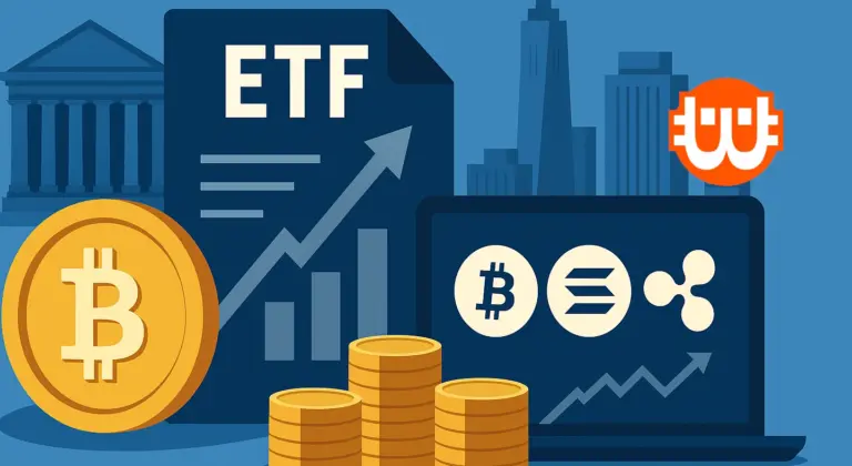 A kripto berobbant a mainstreambe – a Bitcoin, Solana és XRP vezetik az ETF-versenyt