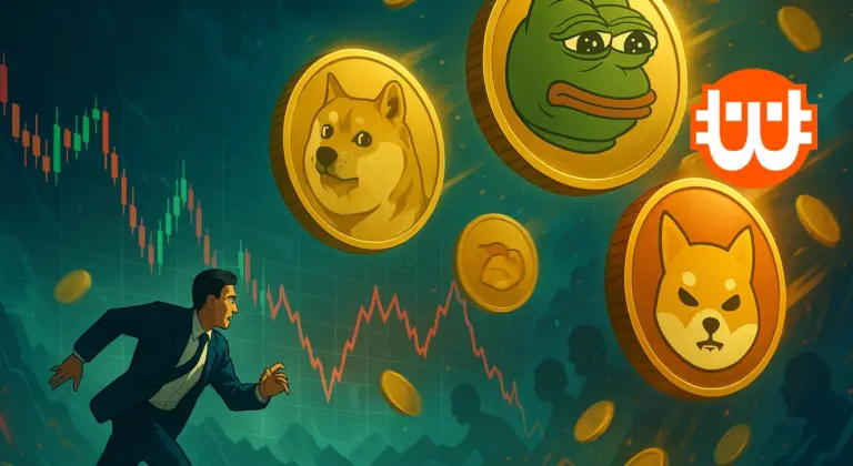 Taktikus lépés vagy menekülés? A befektetők mémcoinokkal kezelik a volatilitást