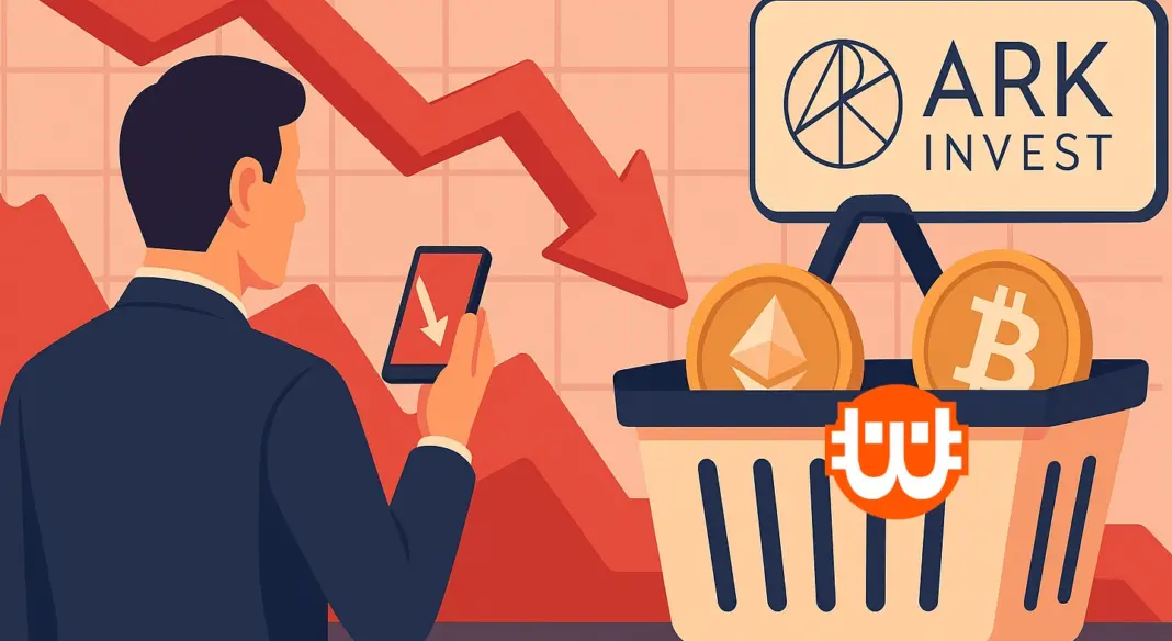 A piac esik, az ARK mégis vásárol – újabb kriptos részvények kerültek a kosárba