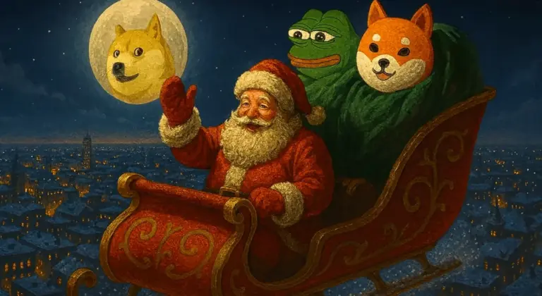 A legjobb mémcoinok most, hogy a piac a decemberi „Mikulás-ralira” készül