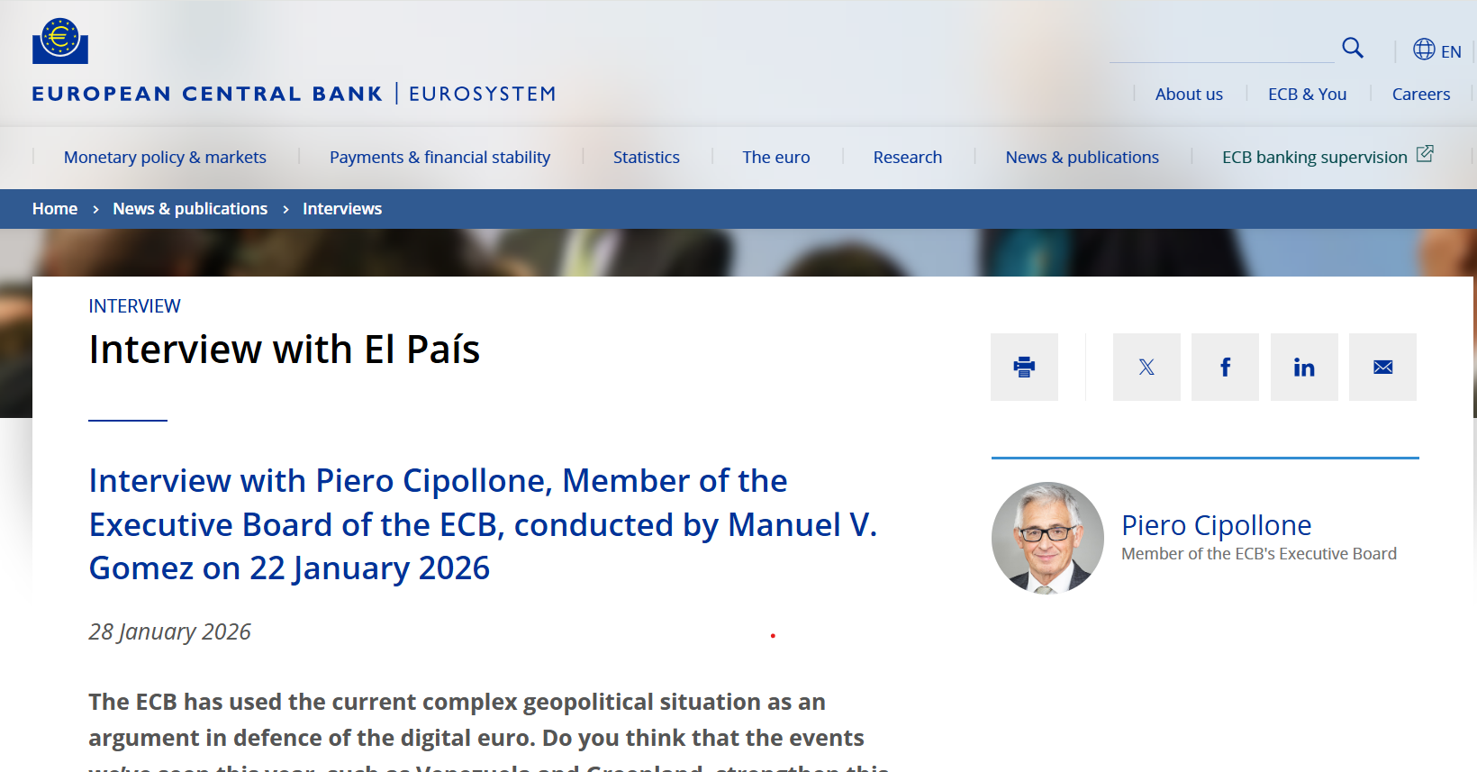 Kriptovaluták, Európa, Elterjedés, EKB, CBDC