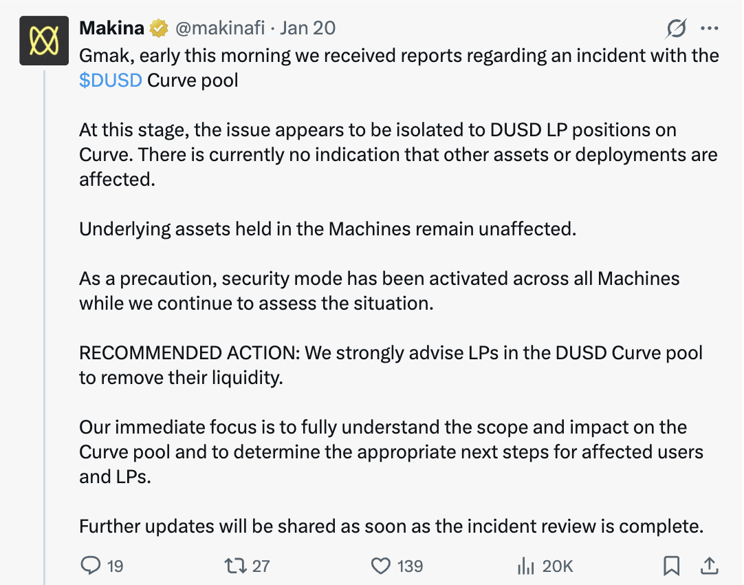 Makina exploit bejelentés