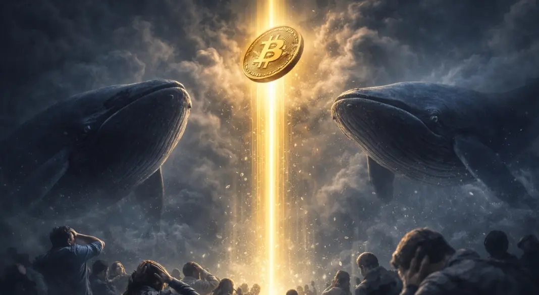 A Bitcoin bálnák vásárolnak, a kisbefektetők pánikolnak