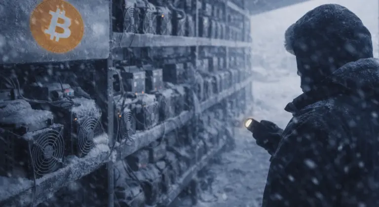 Téli vihar miatt csökkentették a termelést az amerikai Bitcoin-bányászok