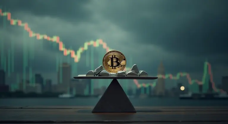 A Bitcoin–ezüst arány a FTX-kapitualáció idején látott szintekhez közelít