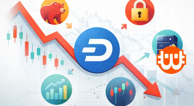 Hanyatlik a Dash, de miért zuhan a kriptovaluta árfolyama?