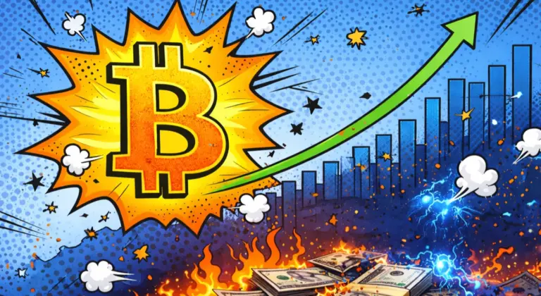 BTC kitörés: 92 millió dollárnyi short égett el