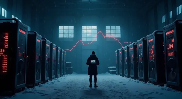 CryptoQuant: 14 havi mélypontra estek a bitcoinbányászat nyereségei egy téli vihar után