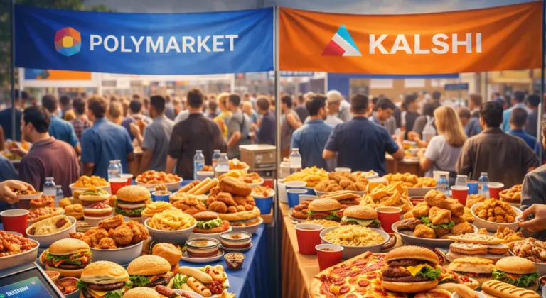 Ingyen élelmiszerrel harcol a figyelemért a Polymarket és a Kalshi