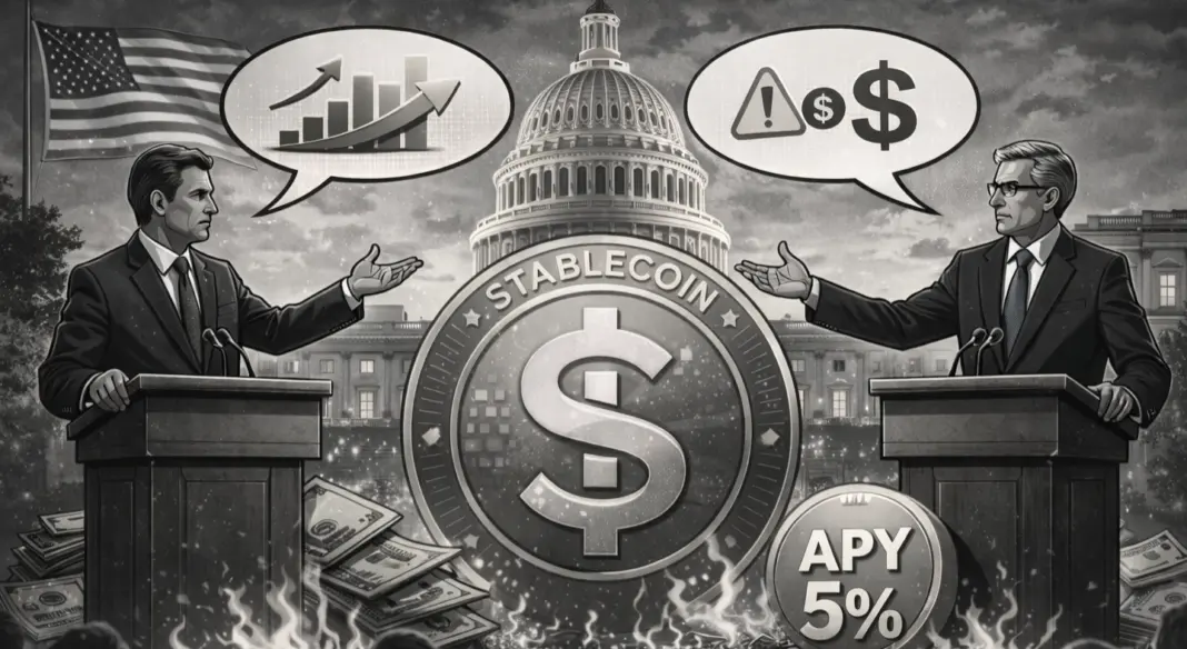 Stablecoin hozamvita Washingtonban