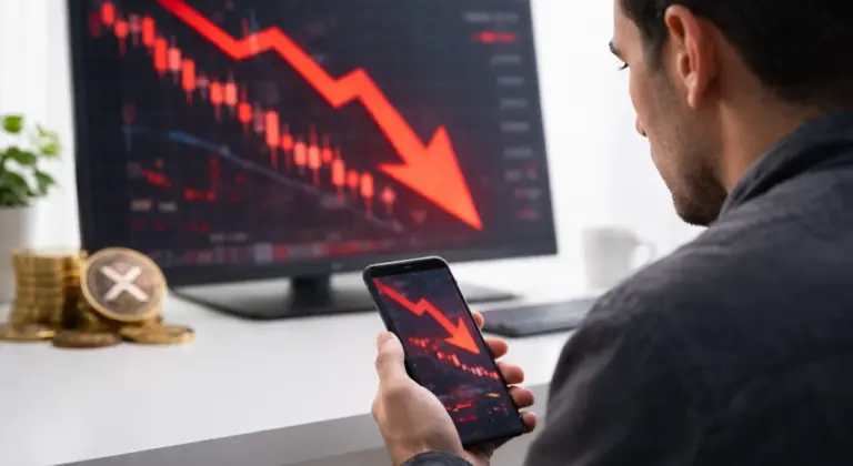 Az XRP árfolyama tovább csúszott, ahogy a kriptopiaci eladási nyomás erősödött