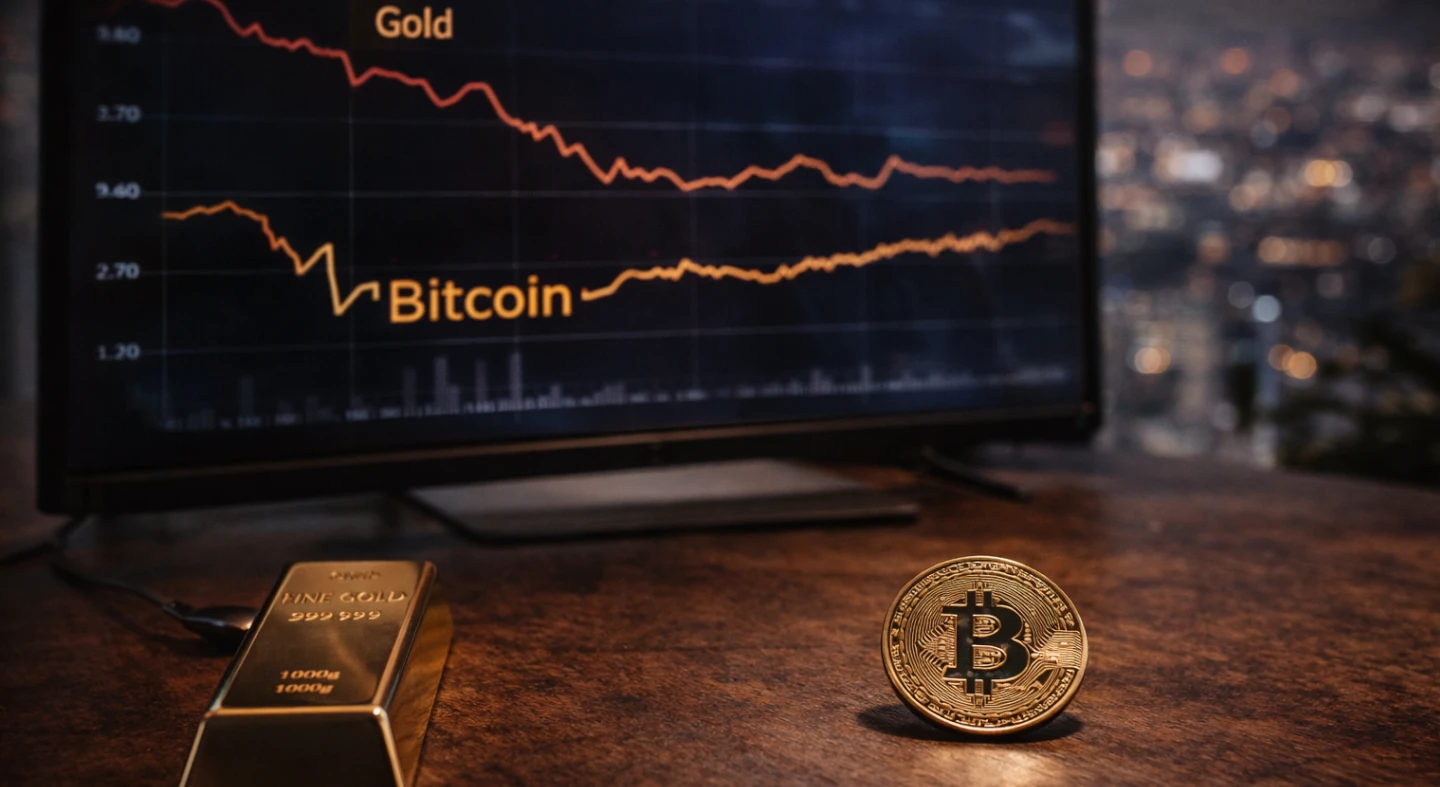 Az arany zuhan, Bitcoin tartja magát – változik a piac Az arany zuhan, Bitcoin tartja magát – változik a piac