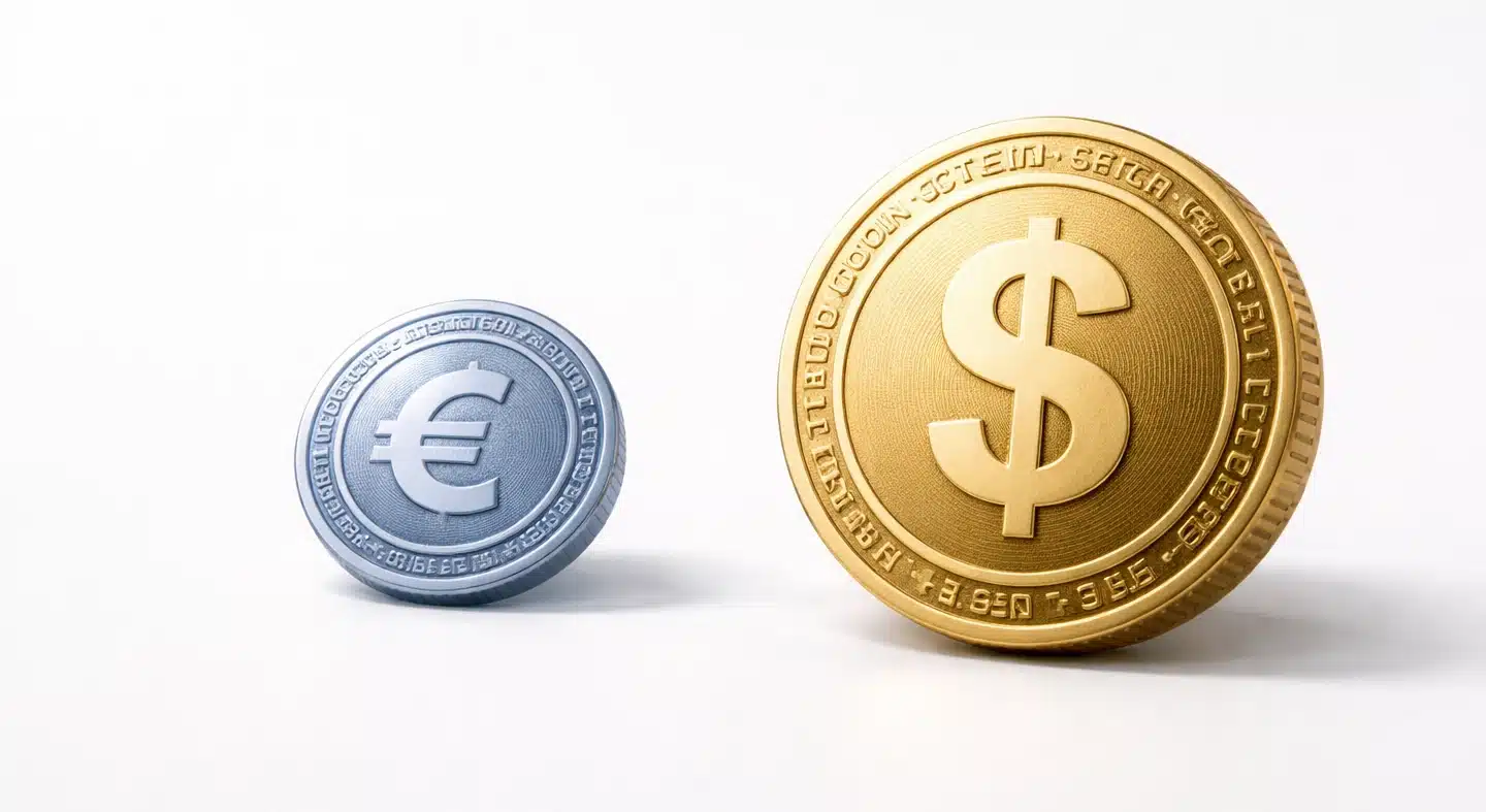 Az eurós stablecoinok robbanásszerűen nőnek – de még mindig eltörpülnek a dollár mellett Az eurós stablecoinok robbanásszerűen nőnek – de még mindig eltörpülnek a dollár mellett